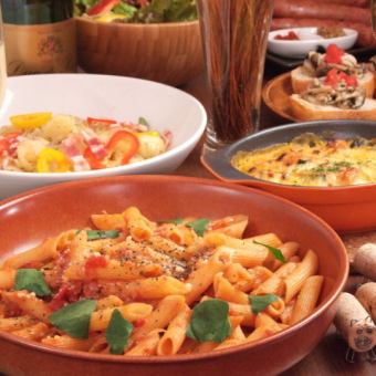 『6品リーズナブルコース』２時間フリ-ドリンク付き￥3500(税込）