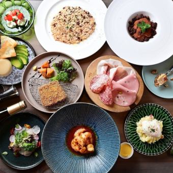 ◇歓迎会◇120分飲み放題◇ 揚げドカンパーニュ・乙姫豚の炭火焼き[おすすめw/eコース]
