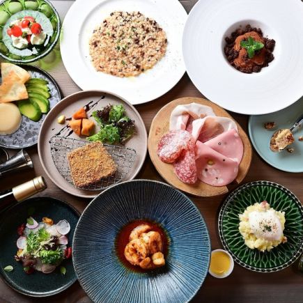 ◇歓迎会◇120分飲み放題◇ 揚げドカンパーニュ・乙姫豚の炭火焼き[おすすめw/eコース]
