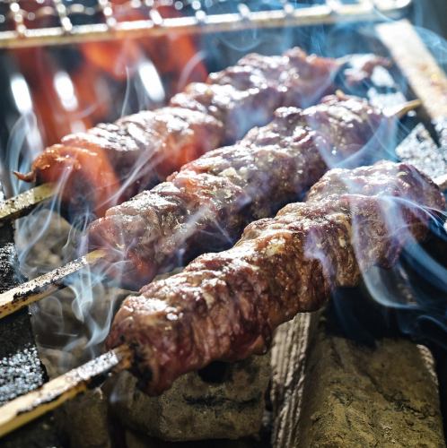 足助の猪肉串