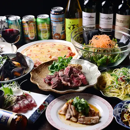◇December-only year-end party plan◇ 120-minute all-you-can-drink included ◇Perfect for anniversaries! 【Luxurious Beef Steak Course】 8 dishes in total
