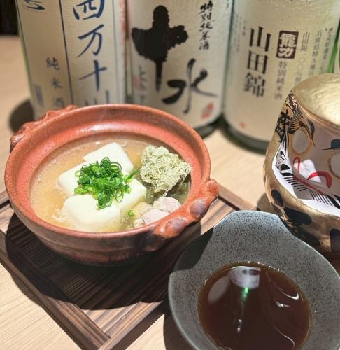 本格地鶏湯豆腐