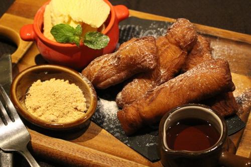 Homemade Kinako Choros ~ Maple Vanilla Dip ~