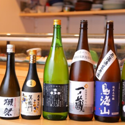 We have a selection of carefully selected local sake.