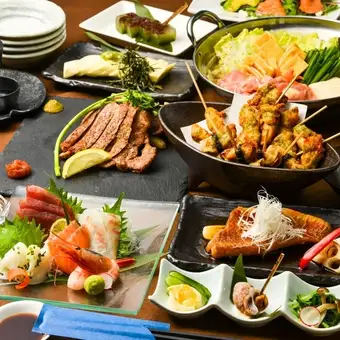 【3時間飲み放題付】縁ゆかりコース〈全10品〉宴会・飲み会5500円2名様から60名様まで