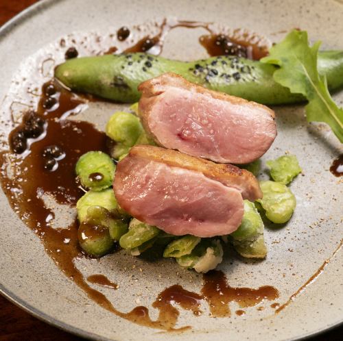 Game meat made with seasonal ingredients