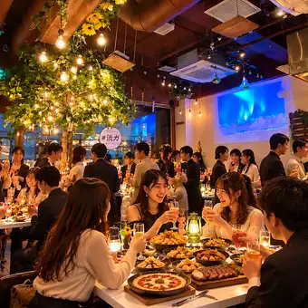 《忘年会特別コース  》コスパ最強! ステーキ＆ビール飲み放題付き2h→5000円。お酒は全70種！