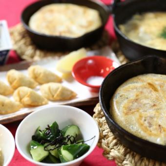 【選べる餃子8個とスープ餃子付】満足セット6品（2人から3人様なら是非）