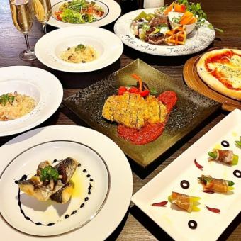 [Food only! Seasonal Course C] 3,300 yen (tax included) with 6 dishes + dessert buffet