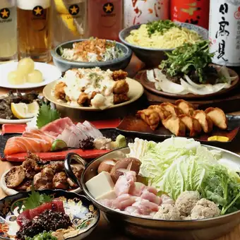 【虎鶏コース】10月限定 2H飲み放題付きコース◆全11品 5500円(税込)