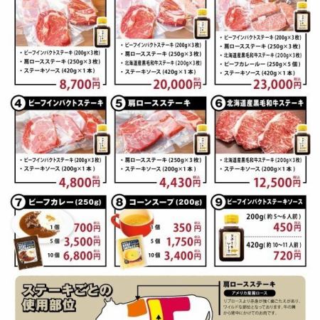 [Home set] Points can be used★Authentic steak set for cooking at home! (Orders must be made at the store)
