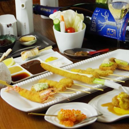 十四代や森伊蔵は始め、串の坊に合った希少なお酒をご用意。