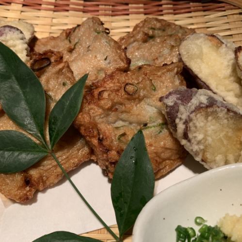 Surimi tempura with plenty of Kochi vegetables
