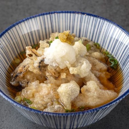 牡蠣ときのこの揚げだし