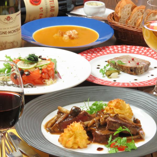 Feel free to enjoy authentic French cuisine♪