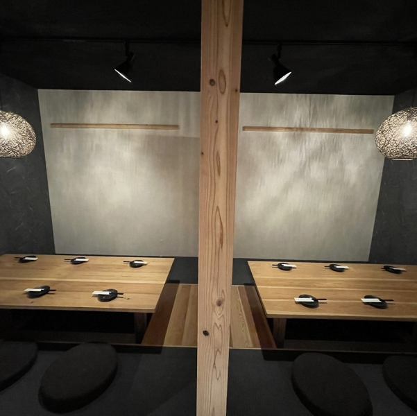 [A large number of people can join together ◎] You can stretch your legs and relax in a happy sunken kotatsu seat♪ Perfect for families with children.If you remove the partition between them, you can enjoy dining with a large number of people.If you would like to reserve a seat, please feel free to contact us.