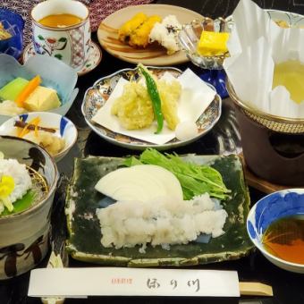 Flat rate plan with 120 minutes of all-you-can-drink [Hamo Kaiseki] from 10,000 yen