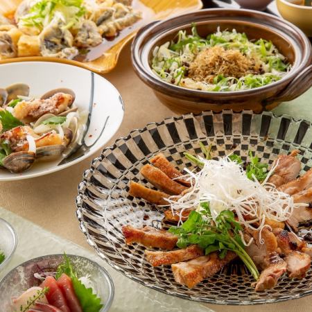 <Until 6/4> {Private room guaranteed} [Akatsuki course] 6 dishes, 2 hours all-you-can-drink included 4950 yen ⇒ 4500 yen (tax included)