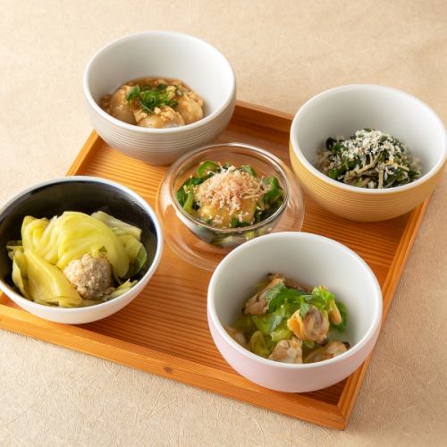 Today's assortment of 5 kinds of obanzai