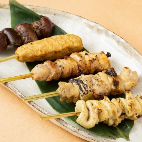 Assorted skewers (5 types) (salt and sauce)