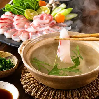 《夏》『里久・選べる鍋コース』もつ鍋や鯛しゃぶや牛タン焼き3時間飲み放題付全8品4500円