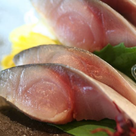 [Finish mackerel sashimi]