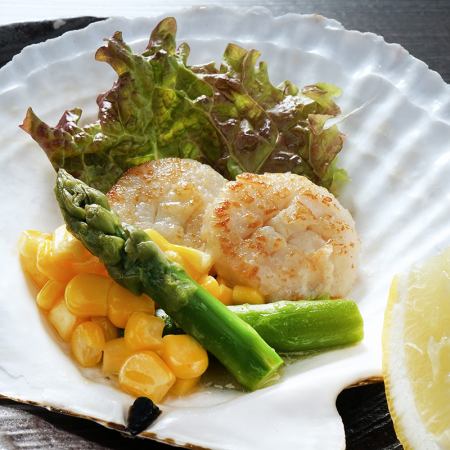 [Butter grilled scallop]