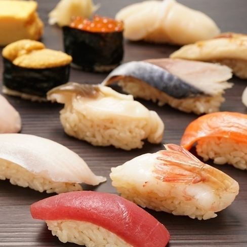 Enjoy sushi made by artisans