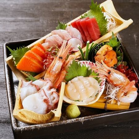 [Assortment of 7 types of Aburiya special sashimi] (for 1 person)