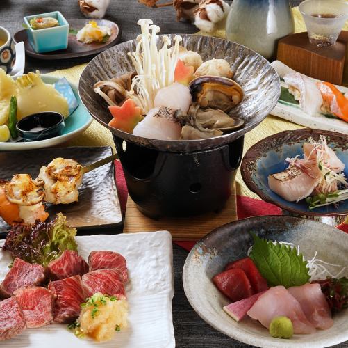 December/January [All-you-can-drink included] "Fuyuakebono Course" 10 dishes including fugu, charcoal-grilled misuji, monkfish liver, and fugu milt