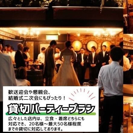 【☆貸切☆】歓送迎会・結婚式二次会など・貸切パーティー・先行割引きプラン