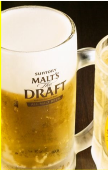 [当天OK！]附生啤酒♪单品无限畅饮120分钟◆2,500日元（含税）