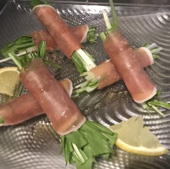 水菜生ハムロール