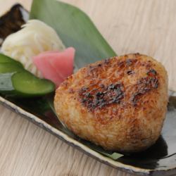 Grilled rice balls