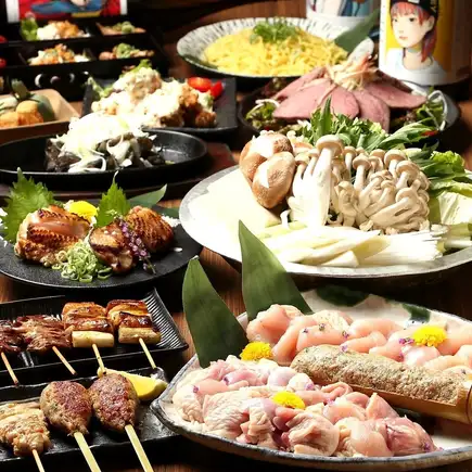 [2-hour all-you-can-drink included] Tiger Chicken Course (15 dishes total) 5500 yen
