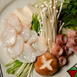 Shabu-shabu meal: Octopus