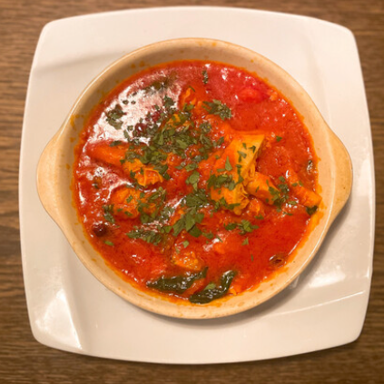 トリッパと白インゲン豆のアラビアータ