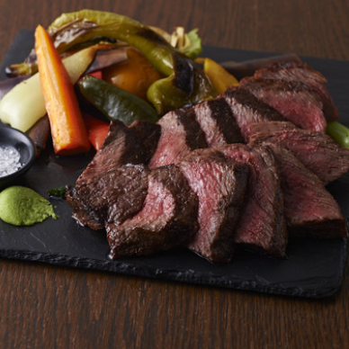 藤枝の熟成肉A5ランク和牛のグリル箱根産生わさび添え（150ｇ～）