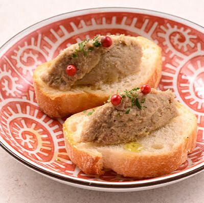Chicken liver bruschetta (1 piece)