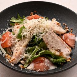 찐 닭 시저 샐러드