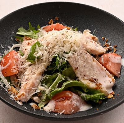 Steamed Chicken Caesar Salad