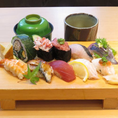 ◆Same-day OK◆Premium sushi <<10 pieces>> Assortment Chawanmushi set 1,590 yen (tax included)