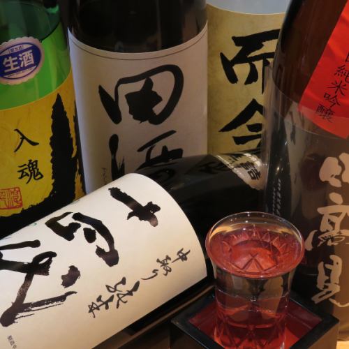 Local sake from Hiroshima prefecture and seasonal sake