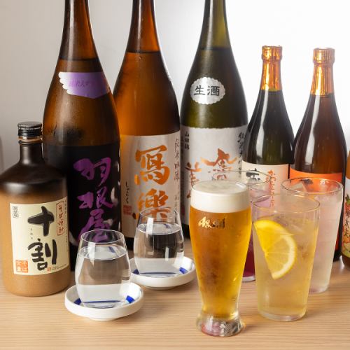 厳選された地酒・焼酎など多彩なドリンクをご用意◎お料理との相性とも抜群です！