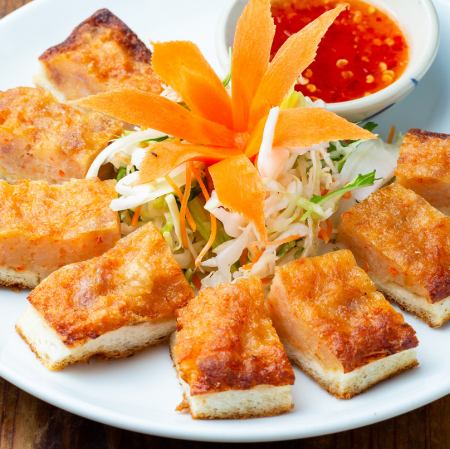 Khanom Pan Nakhun (Shrimp paste toast)