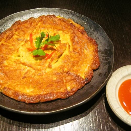 Kai Chiao Moo Suap (Thai style omelet with minced pork)