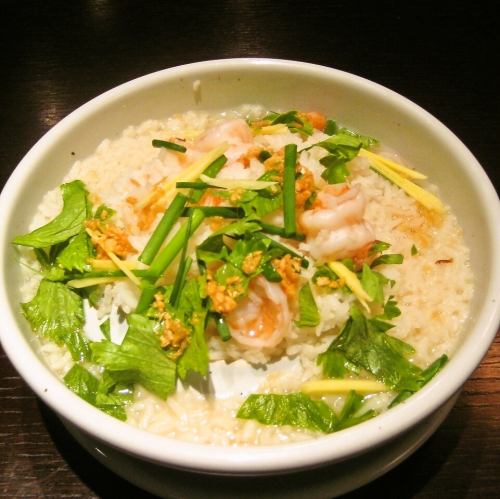 Khao Tom Kung (porridge with prawns)