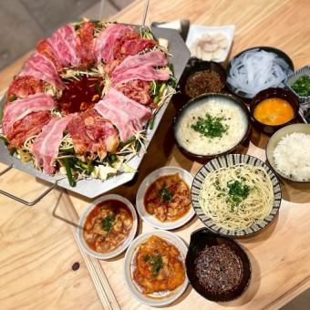 【교토 명물・우오 냄비 세트】미야코규 등 전 8품 4950엔(부가세 포함)+추가 요금으로 맥주 등 90분 음료 무제한♪