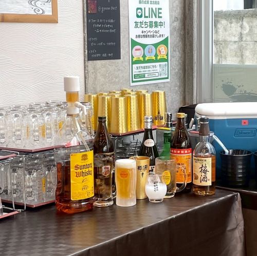 多彩なドリンクで楽しむ◎自分好みのお酒を作れる飲み放題スタイル♪