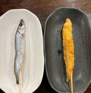 【海鮮串】ししゃも串／いか串